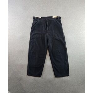 Citizens Of Humanity Surplus Pants Womens 29 Black Barrel Leg Cargo Baggy Canvas